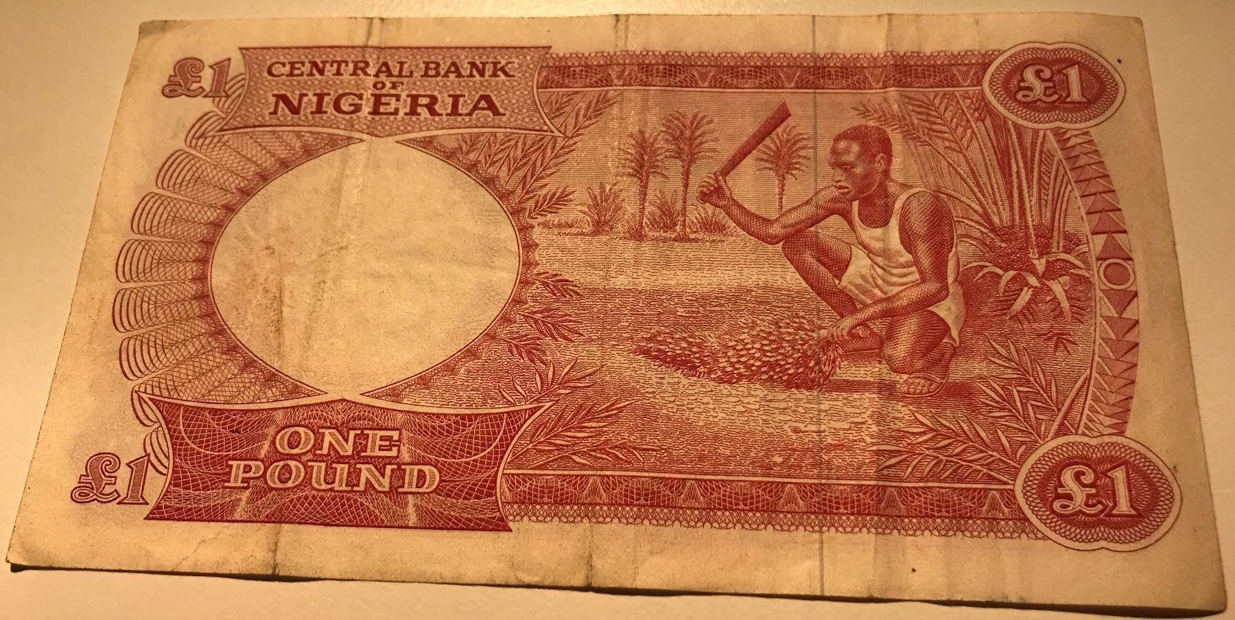 Banconote: Nigeria 1 Pfund – Usato da Algetshausen venduto da Carrhard 1