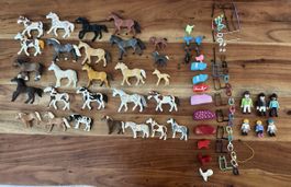 Playmobil Stall, Springreiten, Tiere