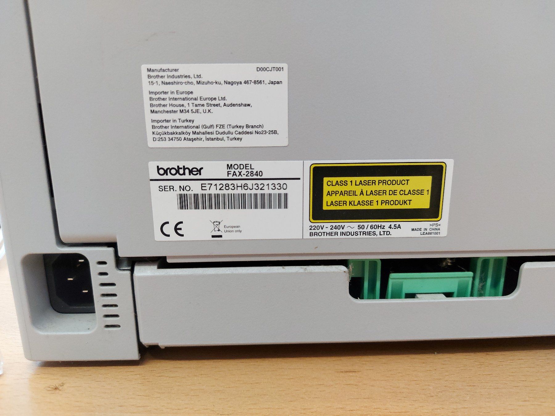 Brother Apparecchi Fax: brother fax 2840 – Usato da Mettmenstetten venduto da Tschaebis 2