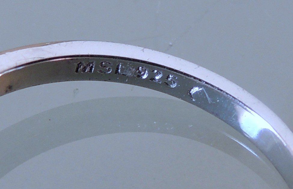 Anelli: Rhodochrosit Silber 925 Fingerring Gr. 54 – Usato da Waldenburg venduto da schaller707 5