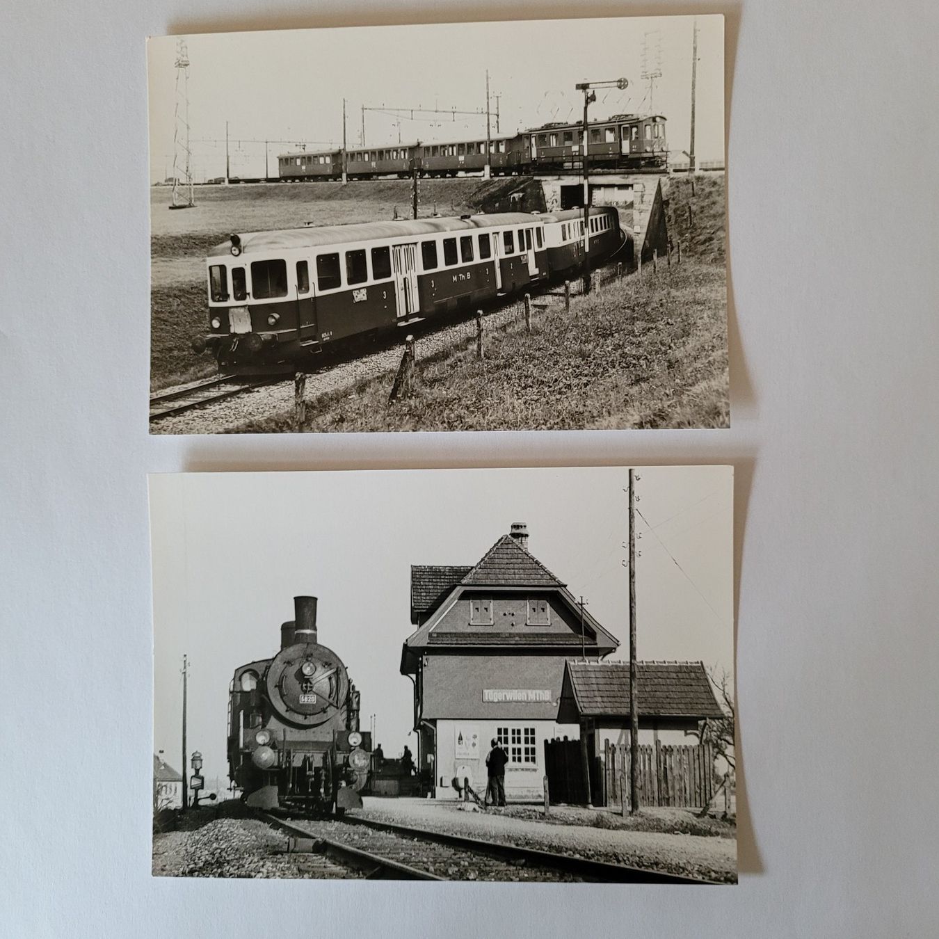 Cartoline postali: 9 AK Mittel-Thurgau-Bahn, MThB Eisenbahn – Usato da Unterstammheim venduto da Dolosprint80