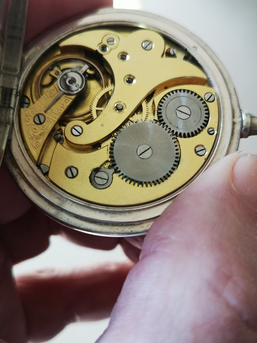 Orologi: Taschenuhr Savonnette Alecto, 50 mm, 800 Silber – Usato da Biel/Bienne venduto da boskob 9