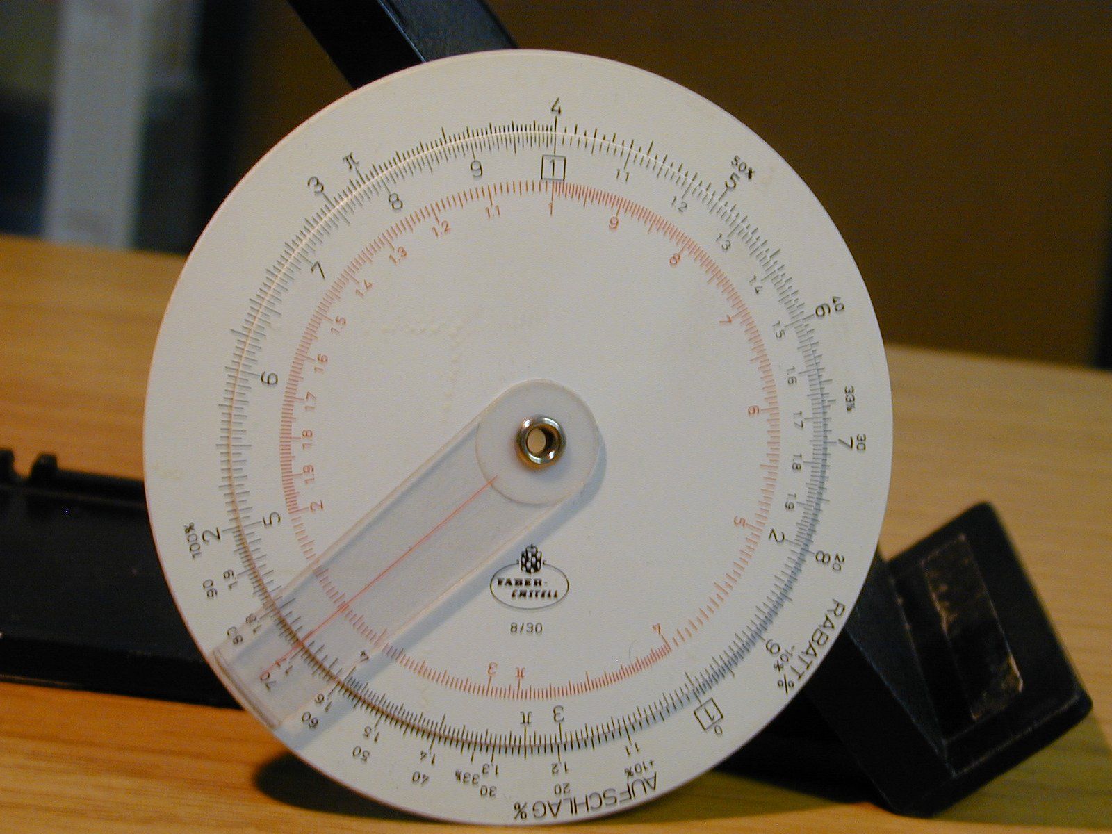 Taschenrechner: FABER-CASTELL 8/30  RECHENSCHEIBE, CIRCULAR SLIDE RULE – Gebraucht aus Oberursel von swinger-ecki 3