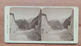 Antikes Stereophoto Eaux-Bonnes Frankreich