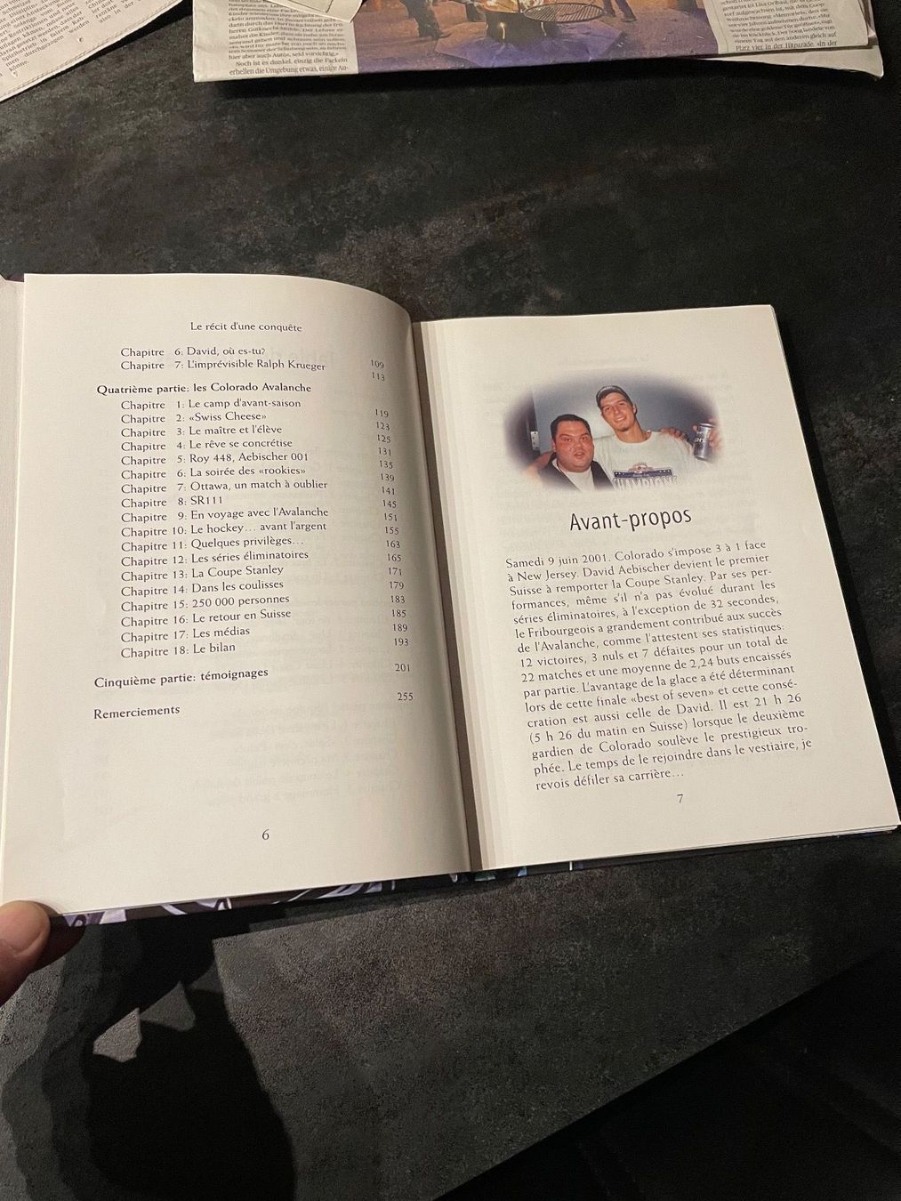 Libri: Livre Hockey David Aebischer Signé – Usato da Vallamand venduto da Bricbracbroc82 3