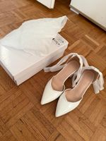 Elegante weiße Pumps mit Schleifen – Grösse 36 – nur 1x getr