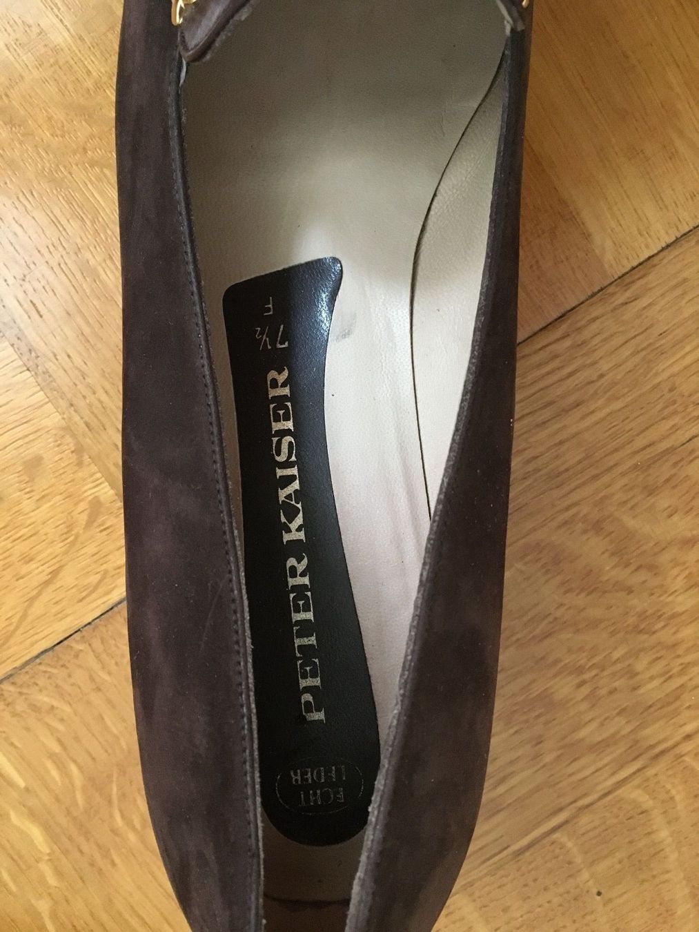 Kaiser Scarpe da donna: Schöne braune Mokassins von Peter Kaiser – Usato da Bern venduto da Smile-2707 4