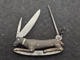 Antikes Taschenmesser, Feuerstahl Messer einzigartig