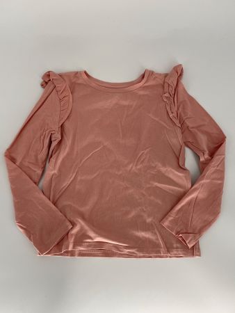 Langarm Shirt mit Rüschen Gr. 128 von C&A