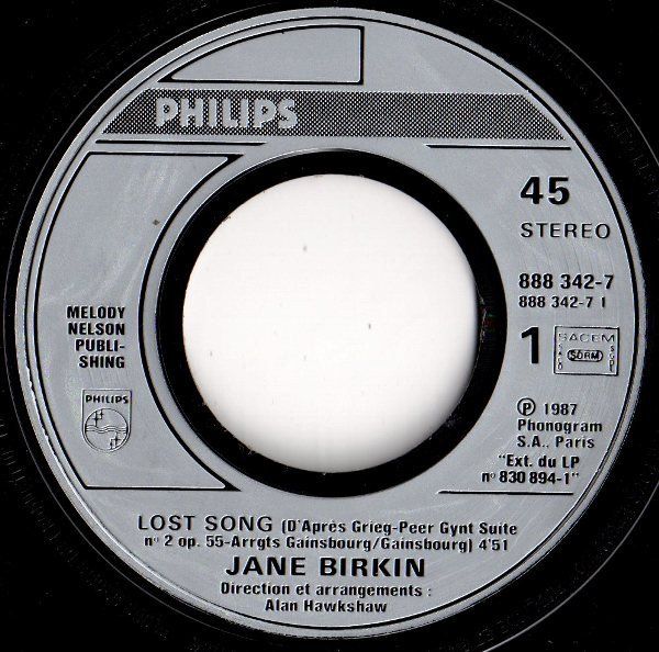 Schallplatten: 45 TOURS JANE BIRKIN - POP – Gebraucht aus PORRENTRTUY von RABAIS_SPORT 2