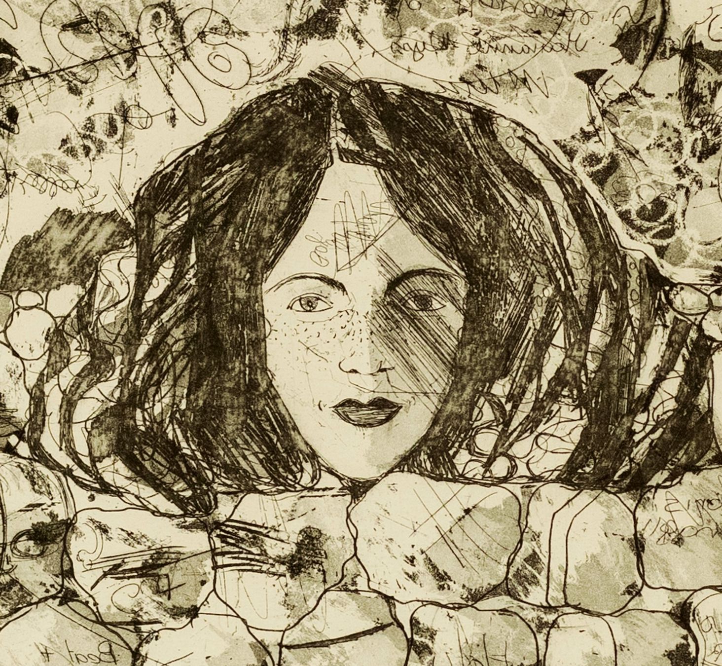 Gemälde: Monika Braun, handsignierte und sehr schöne Radierung – Gebraucht aus Masein von KunstvonFrauen 2