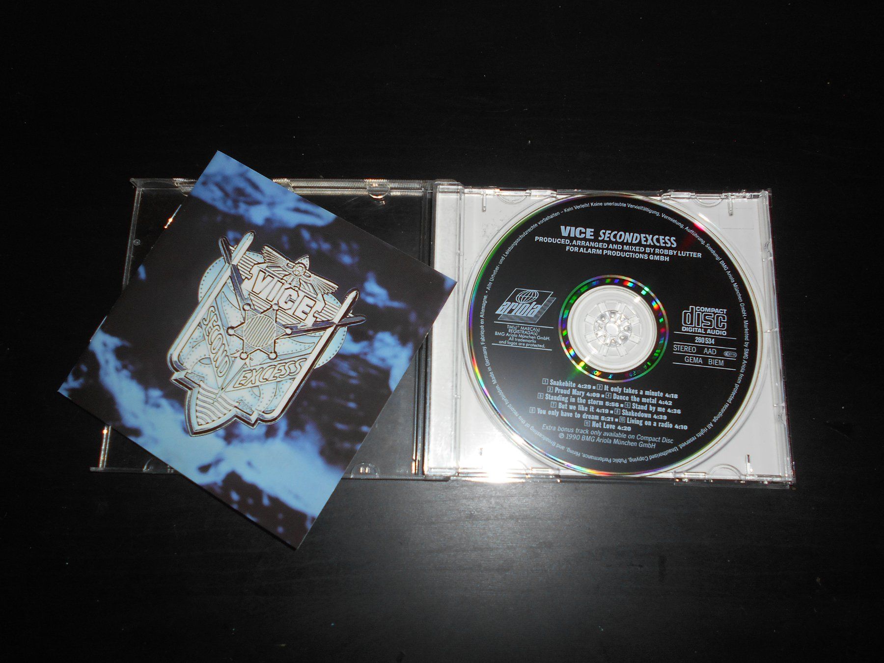 CDs: Vice – Second Excess / 1990 – D'occasion à Aarberg par witchhunter01