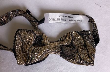 Noeud de papillon neuf, brillant, vintage, made in Italy
