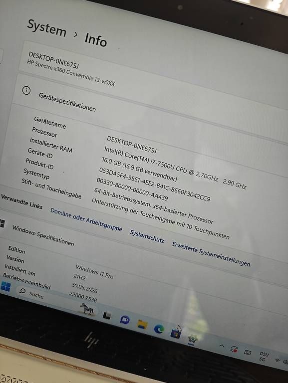 Hewlett Packard Portables: HP Spectre x360 Convertible – D'occasion à Allschwil par mrweb 2
