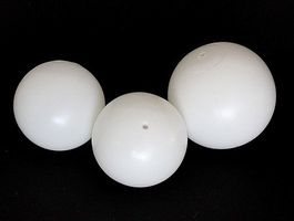 Kunststoff Kugel weiss 6cm (5Stk.)