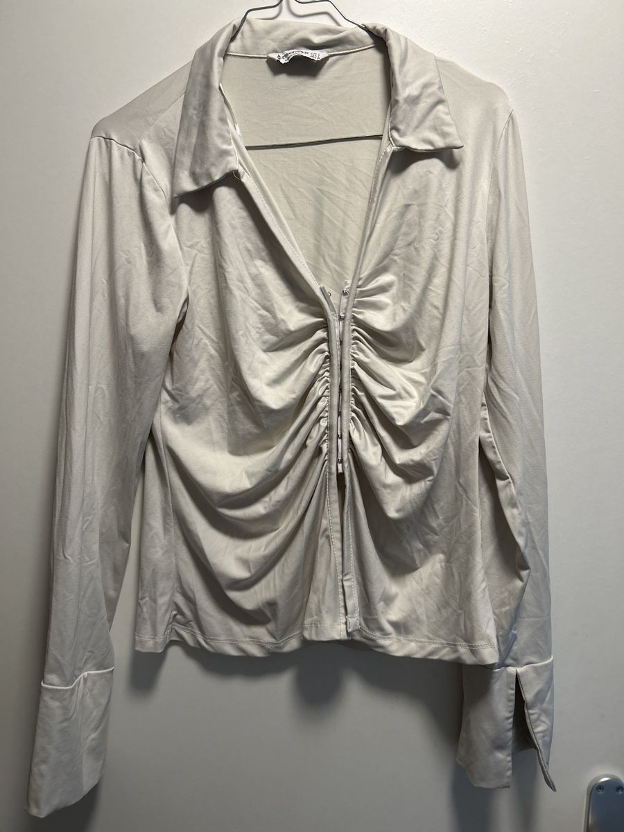 Camicette: Bluse aus gerafftem elegant Gathered sati – Usato da Zürich venduto da sel_tvq7