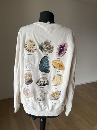 H&M Sweater Unisex Gr M mit Rückenprint