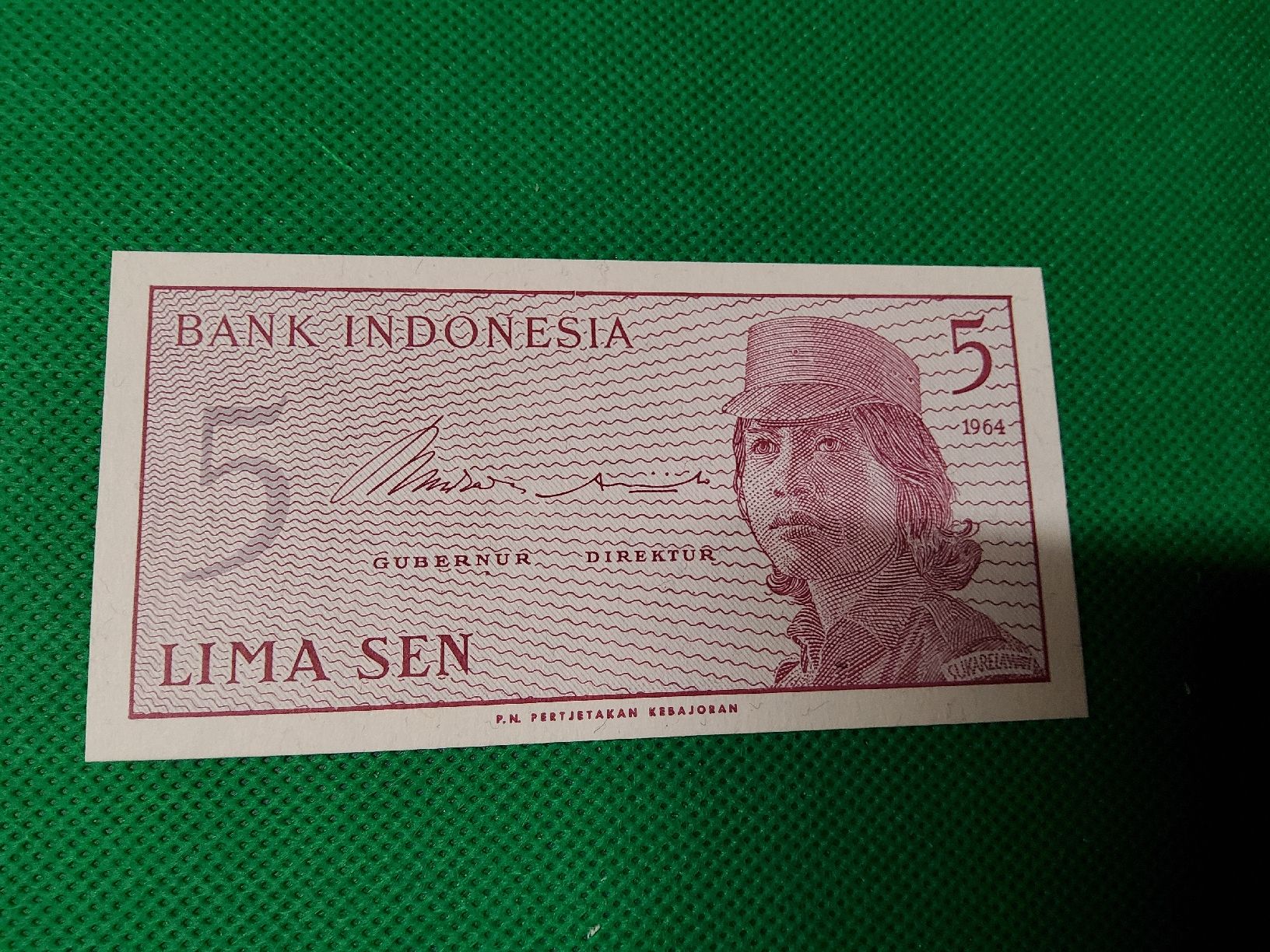 Banconote: Banknote Indonésia 1964 NEU – Nuovo e nell'imballaggio originale da Herisau venduto da Nluanalucas