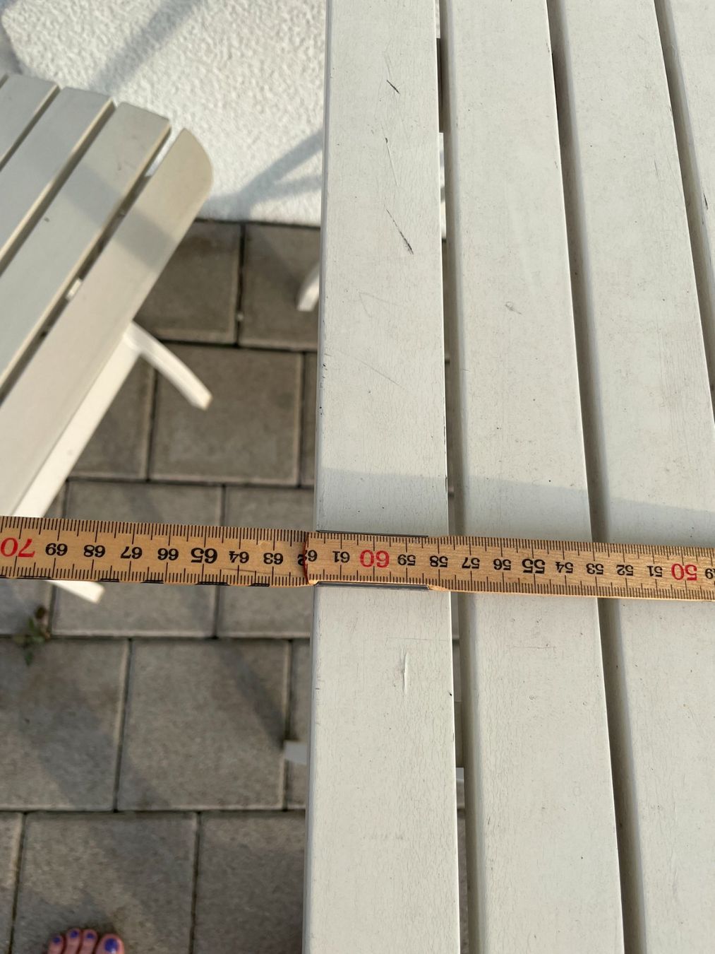 Ikea Set di tavolo e panche: Gartentisch mit 2 Stühlen Weiss von Ikea – Usato da Bassersdorf venduto da Evilein5374 5