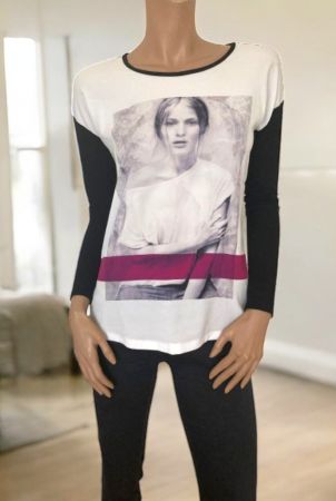 Langarmshirt / Bluse von ESPRIT, Gr. XS