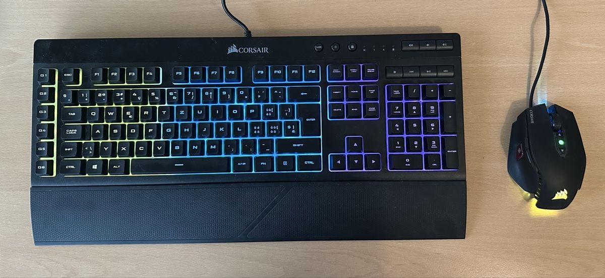 Clavier Corsair K55 et souris RGB (Gebraucht) in Marly für CHF 60 – nur ...