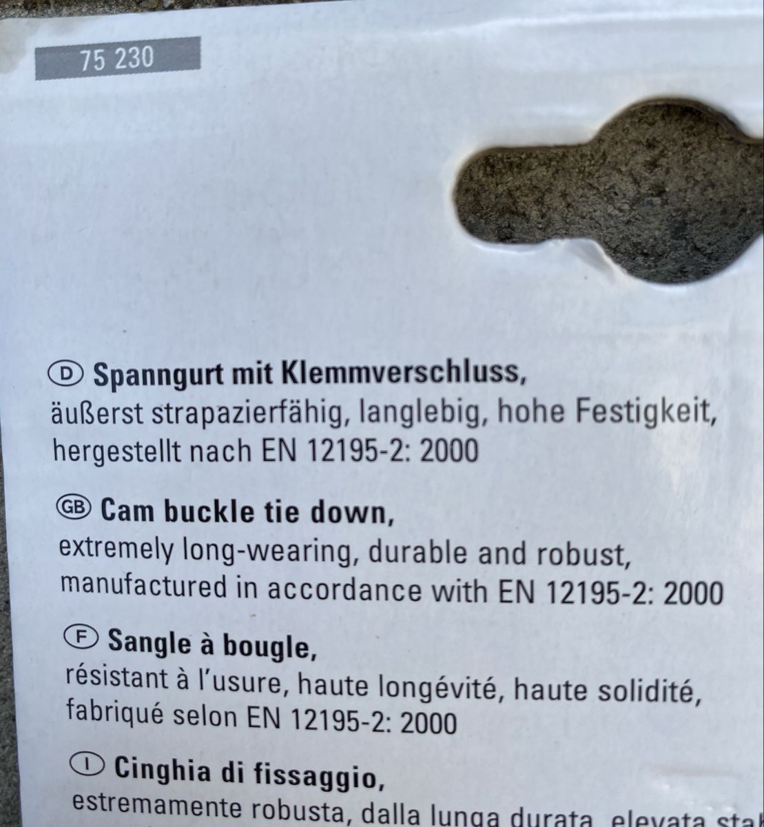 Macchine rilegatrici: Spanngurt, 400kg, 3m – Nuovo e nell'imballaggio originale da Rabius venduto da bri_ca76 2
