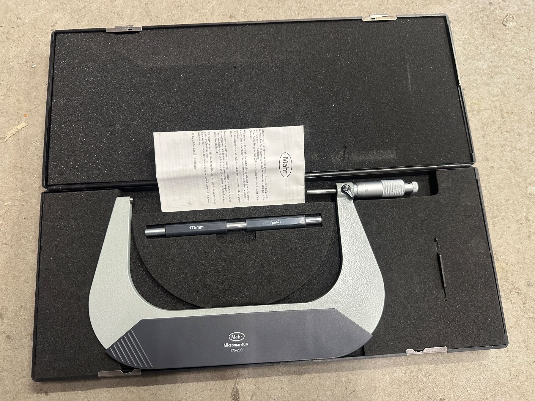 Misurare: Mahr Mikrometer 175 - 200mm – Usato da Staufen venduto da Moogybee