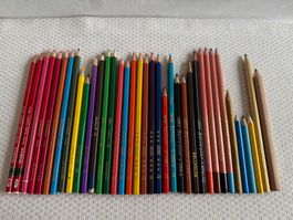 Stabilo, Lerlitz etc. -  37 crayons de couleur