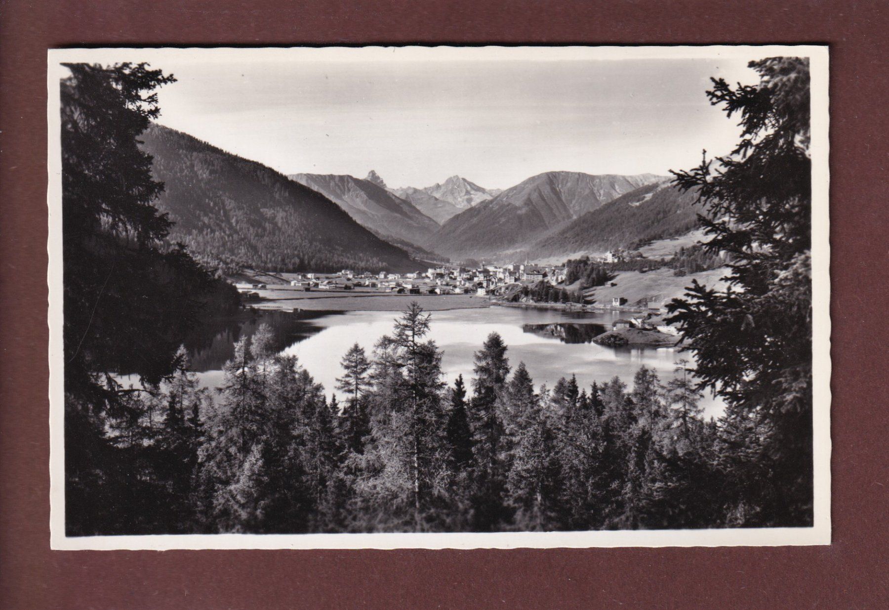 Cartoline postali: DAVOS - Davosersee – Usato da Pully venduto da nicecards
