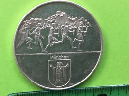 Olymp. Spiele München 1972, Med.  Silber 1000 VZ 50,13 Gramm