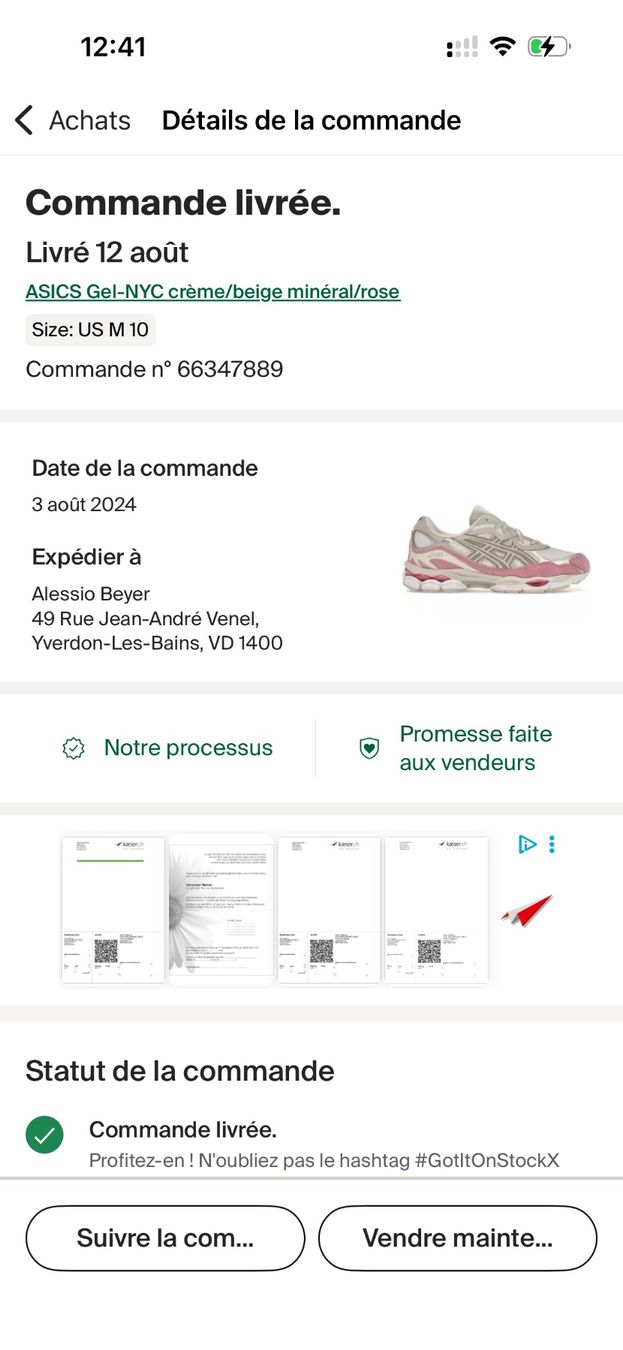 Asics Scarpe da uomo: Asics Gel Nyc Pink Cream – Usato da Lausanne venduto da Kallista-Atelier 5