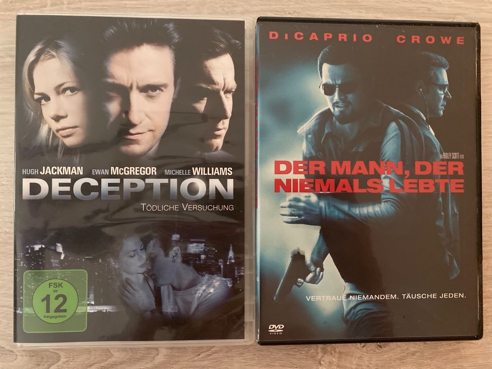 2x DVD 💿 Deception & Der Mann der niemals.. (Body of Lies) (Gebraucht ...