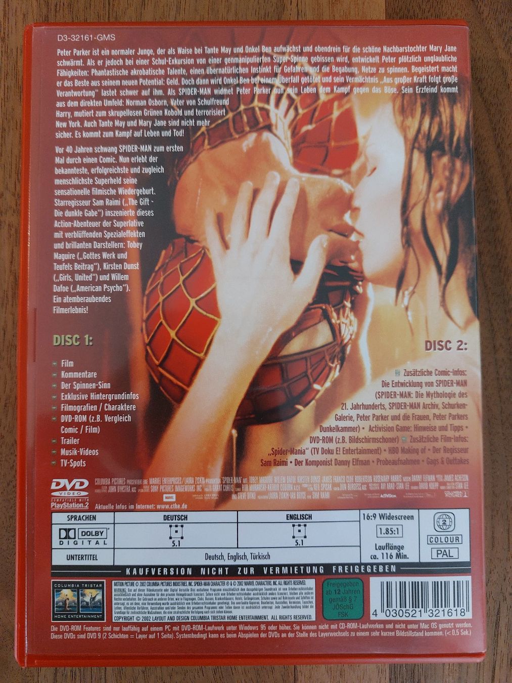 Tutti i DVDs: DVD - Spider-Man – Usato da Rheinfelden venduto da FilmAuktion 1