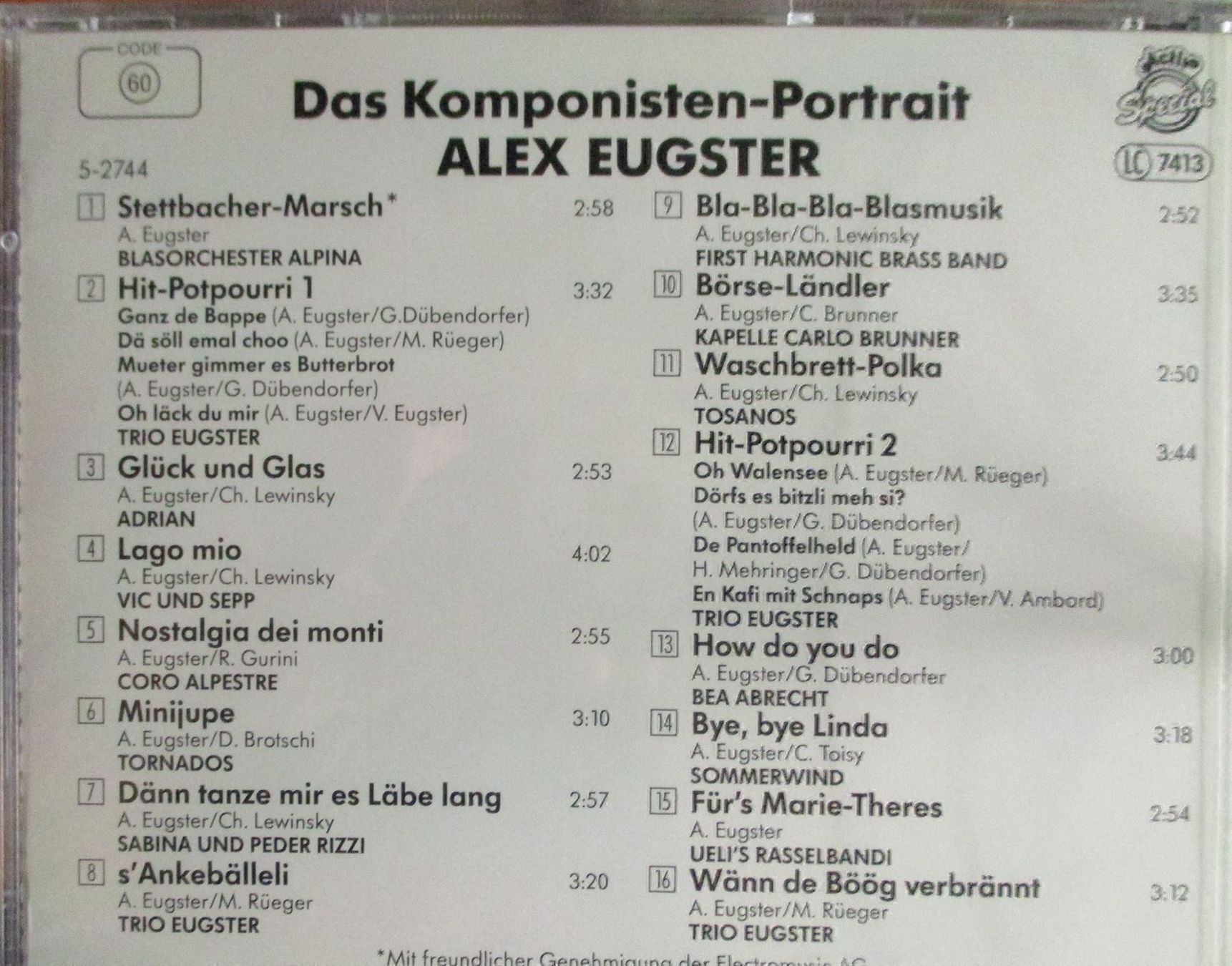 CDs: Alex Eugster / CD (neu) – Neu und originalverpackt aus Flumenthal von novbra 1