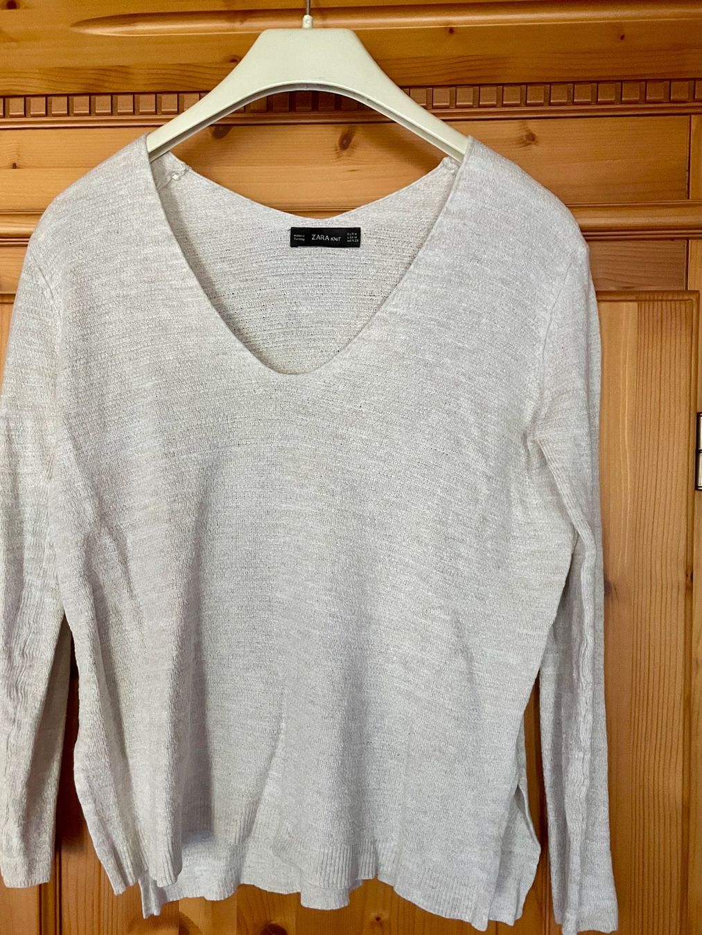 Zara Top: LEICHTER ZARA DAMEN PULLOVER - BEIGE - GRÖSSE M (AN) – Usato da Buchs AG venduto da fischli610