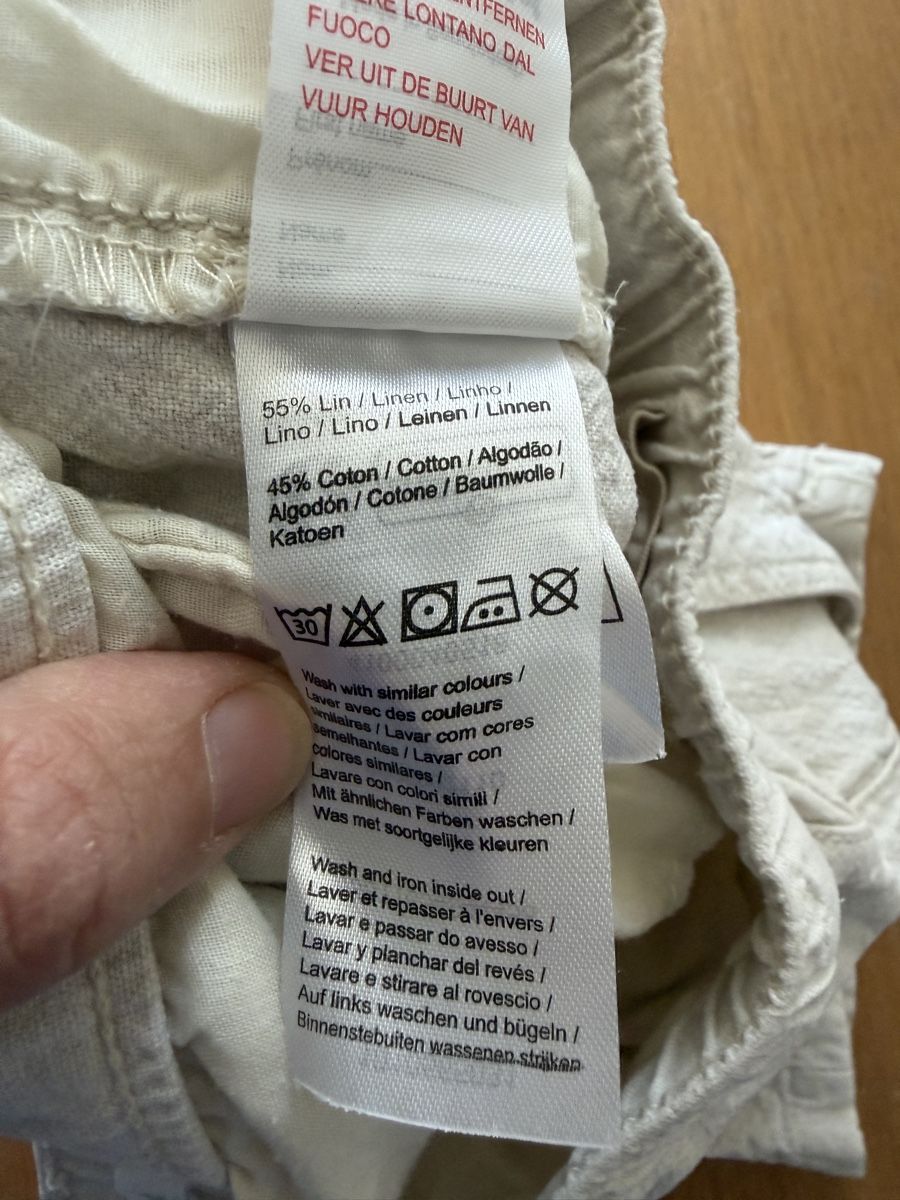 Vertbaudet Pantaloni: Beige Shorts mit 55 % Leinen von Vertbaudet Gr. 140 – Usato da Aarau venduto da Tam6 3