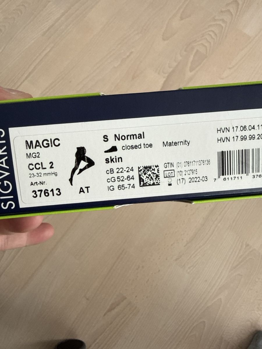 Sigvaris Calze & Collant: Sigvaris Magic Umstandshose Kompression Grösse S Normal Haut – Usato da Rütihof venduto da sacoaddebidasa 1