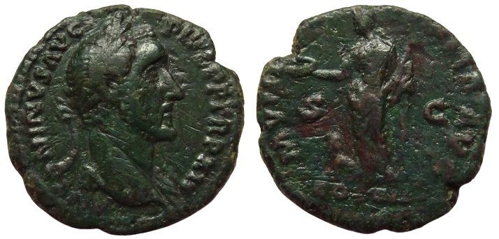 Tutti le monete: ANTONINUS PIUS bronze As – Usato da La Sarraz venduto da classicworldcoins