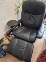 Stressless Ledersessel schwarz 