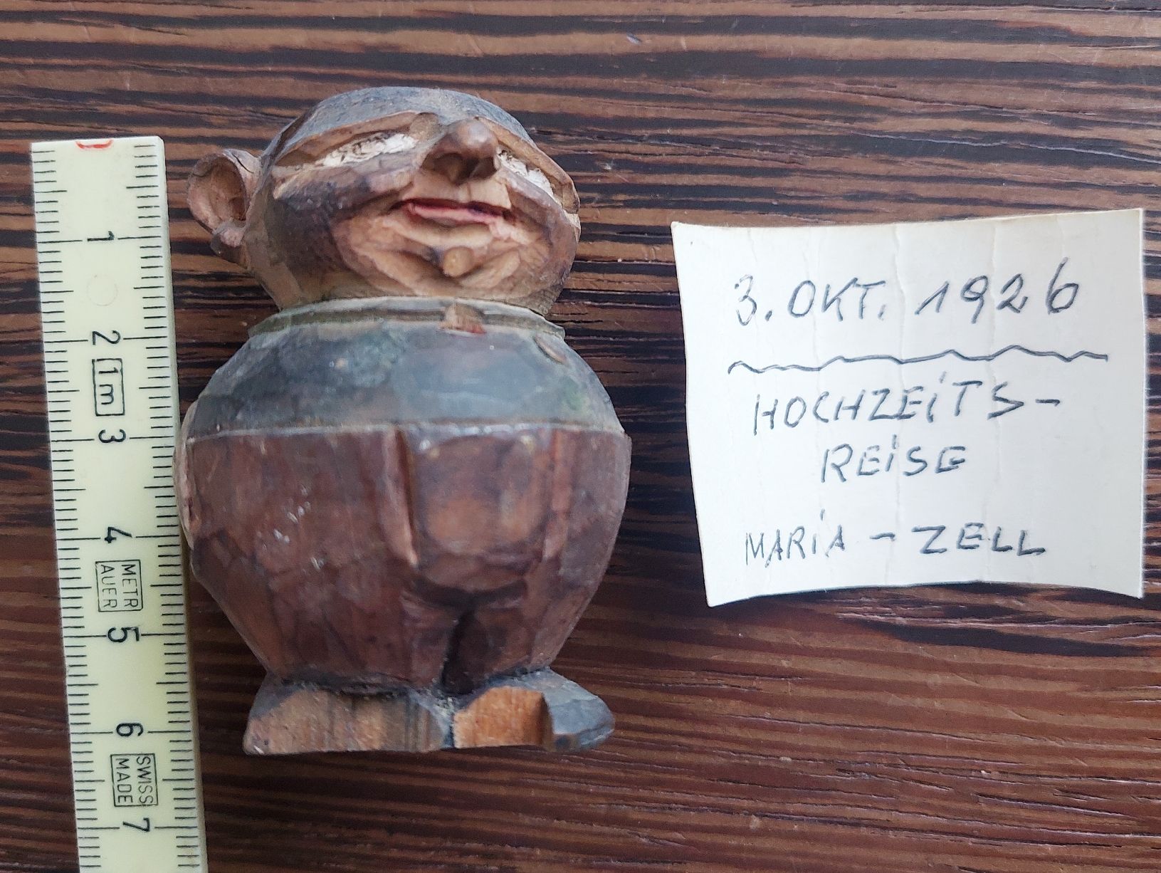 Statuette: Antike handgeschnitzte Holzfigur, Unikat! – Usato da Hochwald venduto da hupelcord 1