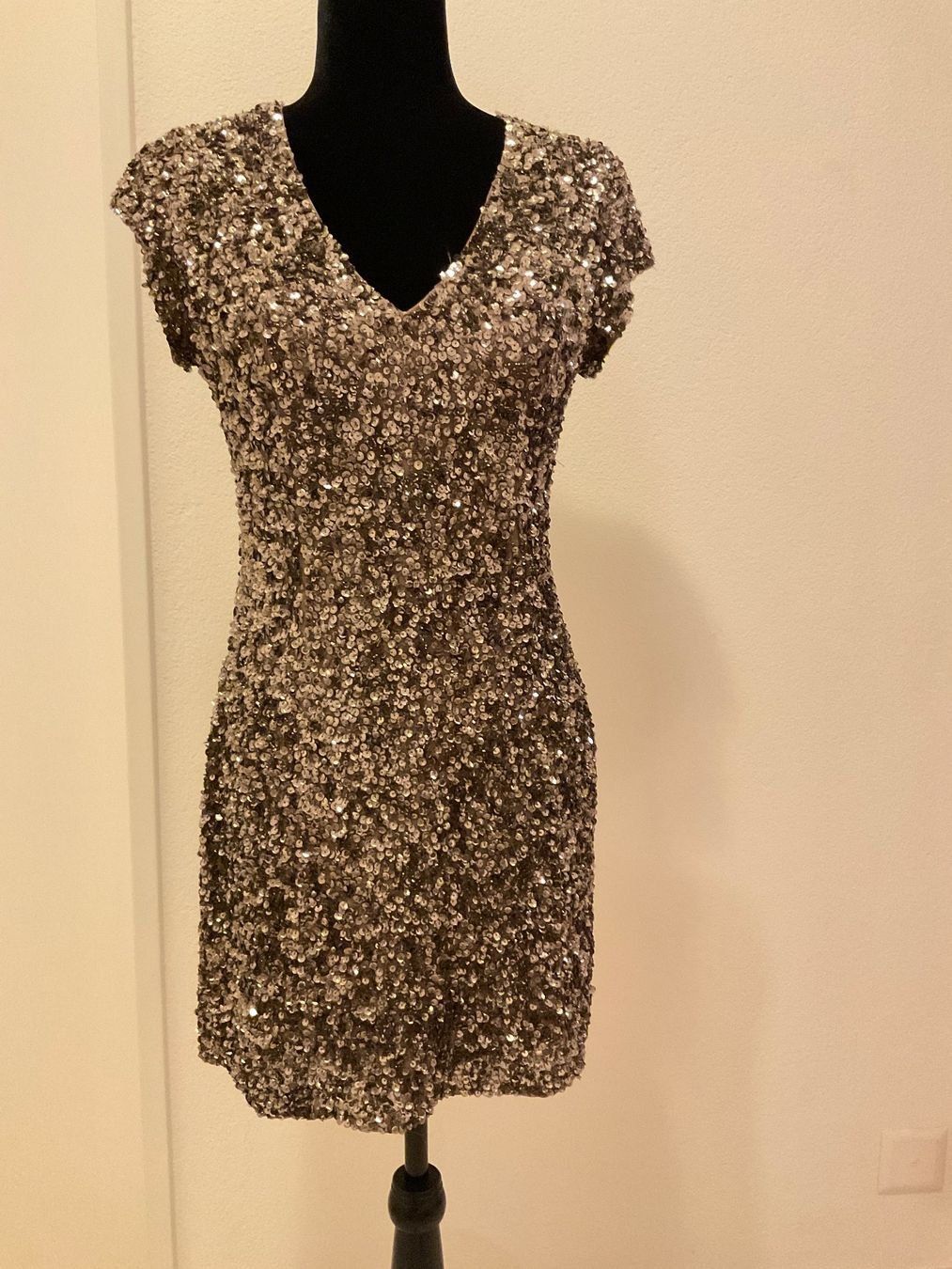 Kleider: Parker Serena Sequined Seide Kleid – Gebraucht aus Zürich von Katy555