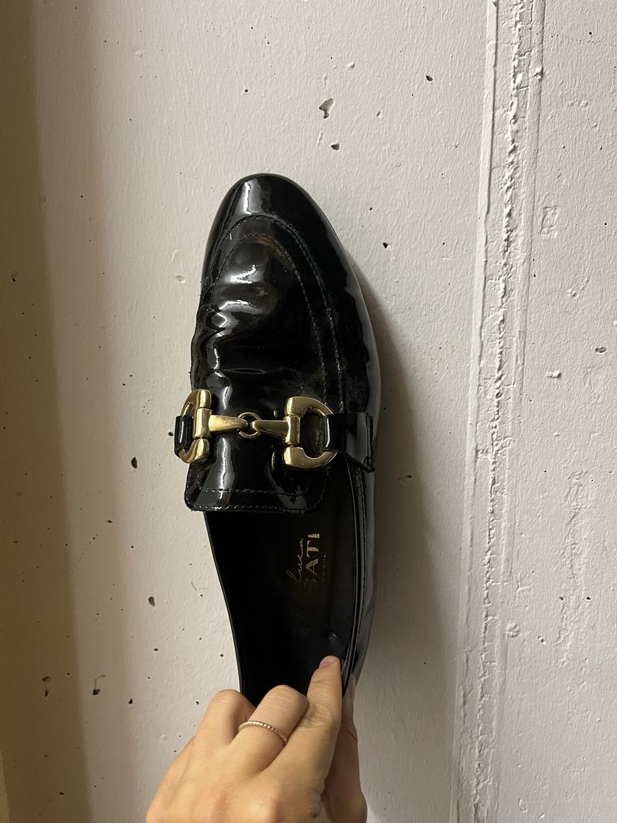 Scarpe da donna: Mocassins noir matière vinyl – Usato da Pully venduto da ari_78pk 4