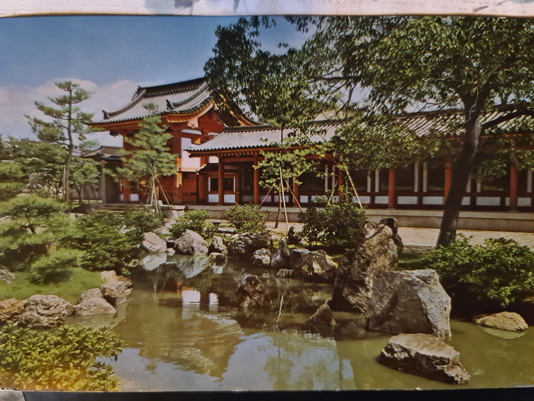 Cartoline postali: Japan Postkarte Tempel Garten 1985 – Usato da Dintikon venduto da Vexi