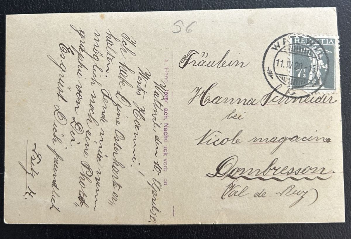 Cartoline postali: Fotokarte Wattwil  – Usato da Horw venduto da Tellbub 1