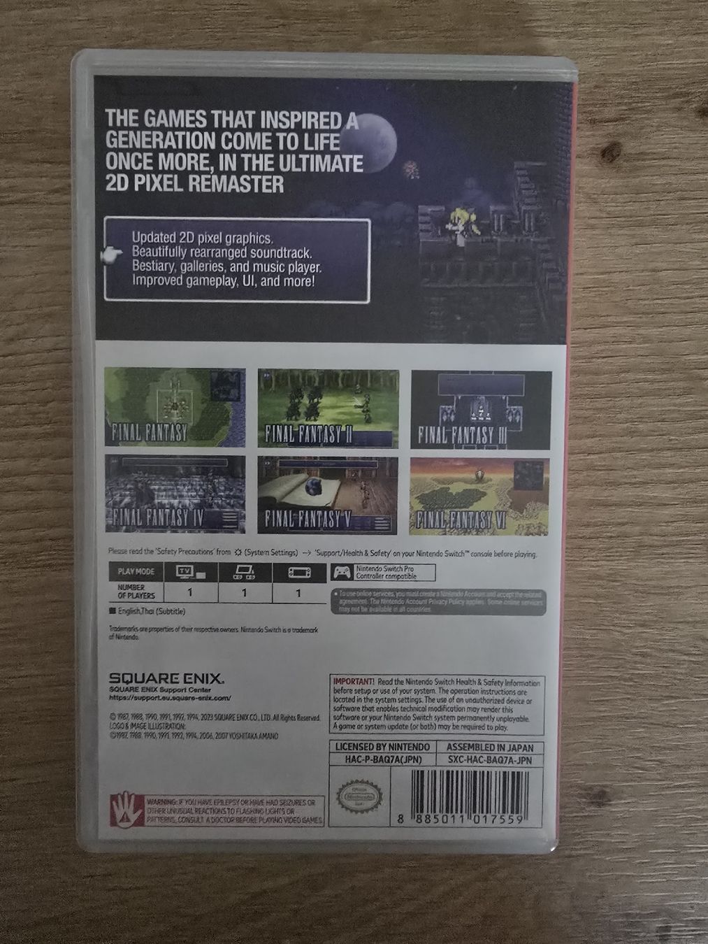 Nintendo Giochi: Final Fantasy I-VI Pixel Remaster Collection Nintendo Switch – Usato da Chur venduto da 1996hiphop 1