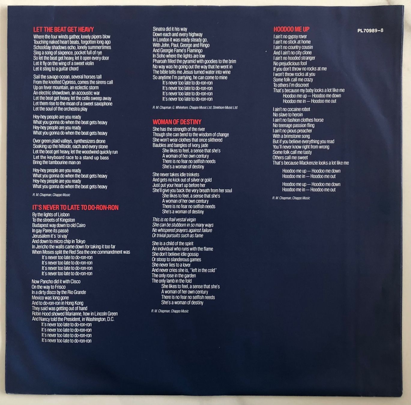 Vinyles: ROGER CHAPMAN - ZIPPER – D'occasion à Poliez-Pittet par Newtown-Records 2