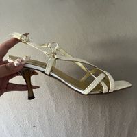 Sandales à talon femme blanc Taille 37 occasion