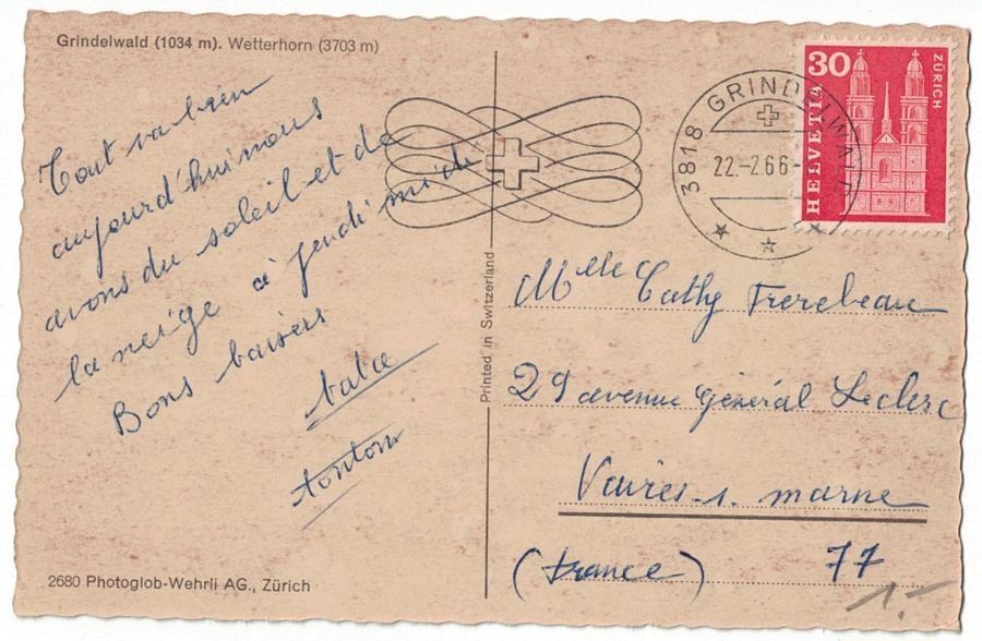 Cartoline postali: Grindelwald, gelaufen 1966 – Usato da Frauenfeld venduto da POML 1