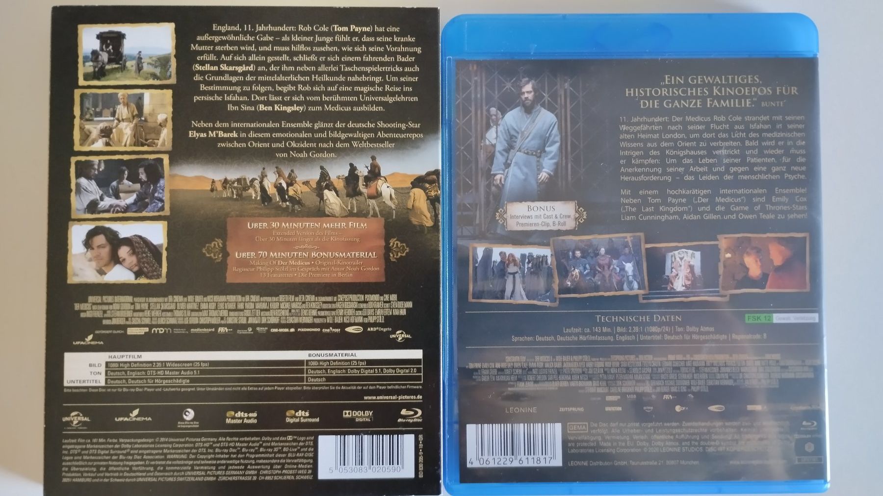 Tutti i DVDs: DER MEDICUS EXTENDED EDITION + DER MEDICUS 2 BLU-RAYS – Nuovo (secondo la descrizione) da Basel venduto da Bal-Sagoth 1