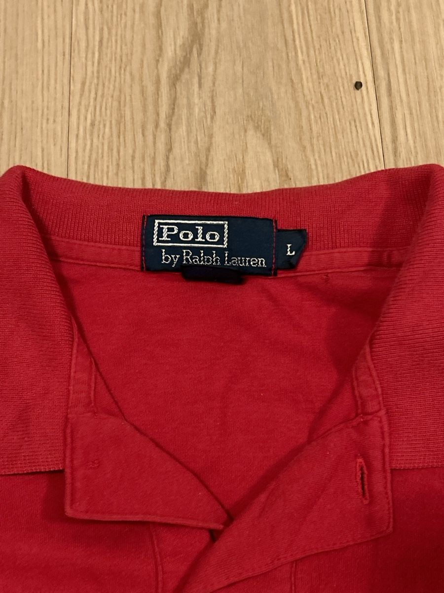 Polo Ralph Lauren Magliette Polo: Polo Ralph Lauren Hemd Rot – Usato da Aesch BL venduto da vanture.vintage 2